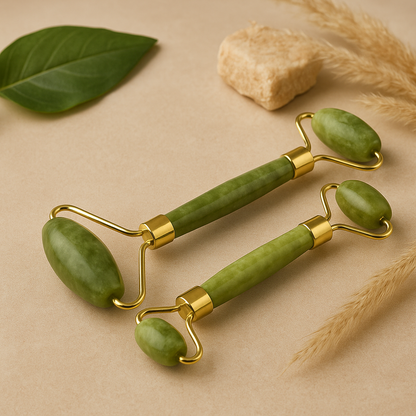 Roller visage en jade double embout